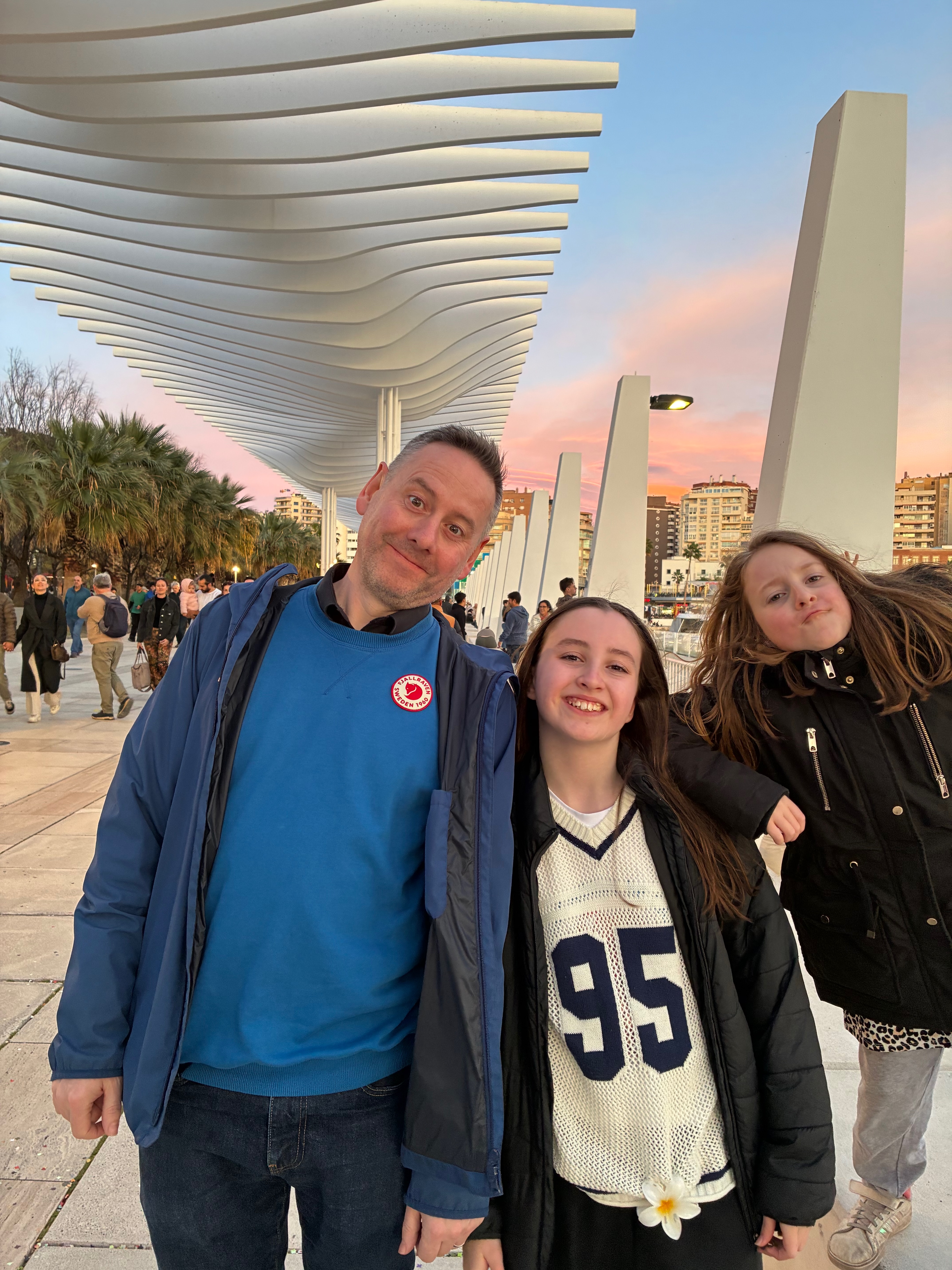 Elliott Scott with Alice and Zoe Scott